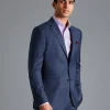 Online Charles Tyrwhitt Italian Luxury Textured Suit Jacket - Indigo Blue