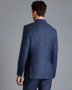 Online Charles Tyrwhitt Italian Luxury Textured Suit Jacket - Indigo Blue