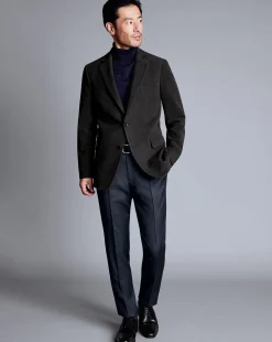 Cheap Charles Tyrwhitt Italian Moleskin Jacket - Dark Grey