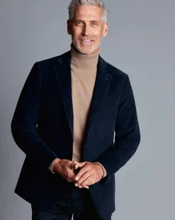 Sale Charles Tyrwhitt Italian Moleskin Jacket - Navy
