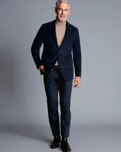Sale Charles Tyrwhitt Italian Moleskin Jacket - Navy