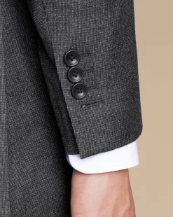 Shop Charles Tyrwhitt Italian Pindot Suit Jacket - Grey