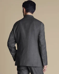 Shop Charles Tyrwhitt Italian Pindot Suit Jacket - Grey