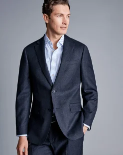 Best Sale Charles Tyrwhitt Italian Pindot Suit Jacket - Denim Blue