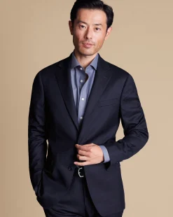 Best Sale Charles Tyrwhitt Italian Suit Jacket - Navy