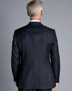 Flash Sale Charles Tyrwhitt Italian Twill Suit Jacket - Navy