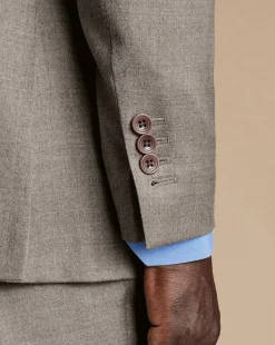 Store Charles Tyrwhitt Italian Twill Suit Jacket - Taupe