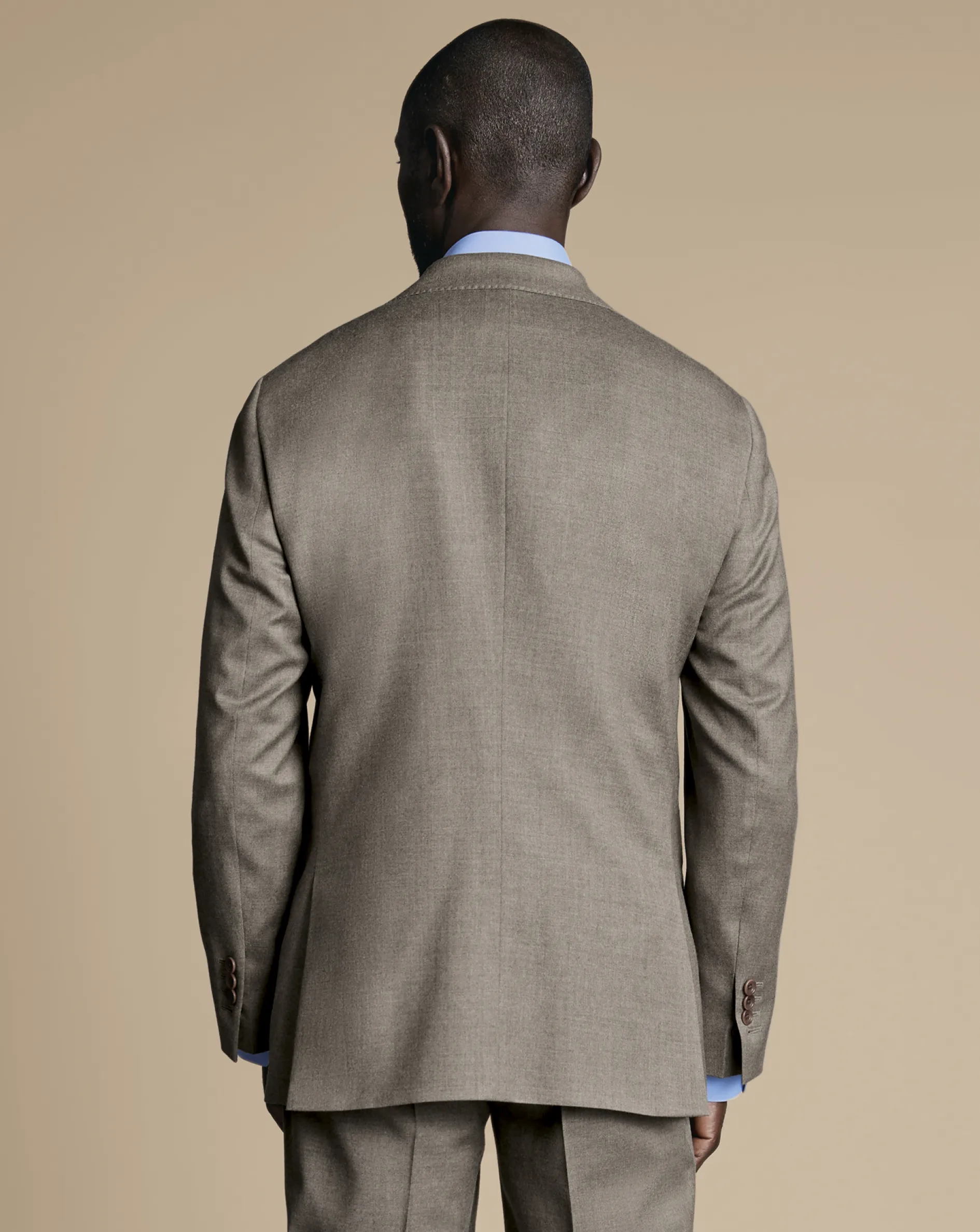 Store Charles Tyrwhitt Italian Twill Suit Jacket - Taupe