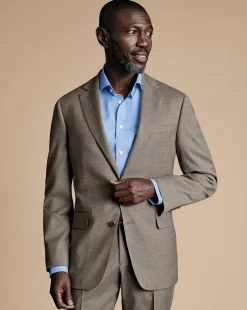 Store Charles Tyrwhitt Italian Twill Suit Jacket - Taupe