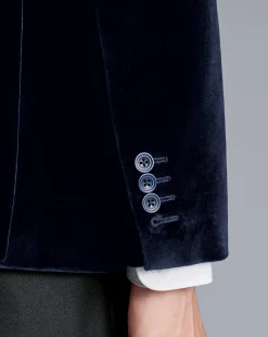 Discount Charles Tyrwhitt Italian Velvet Jacket - Navy