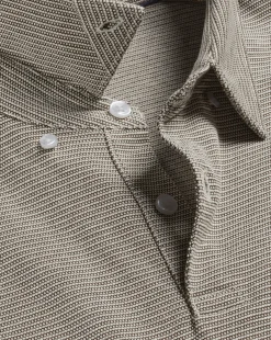 Cheap Charles Tyrwhitt Jacquard Polo - Mocha
