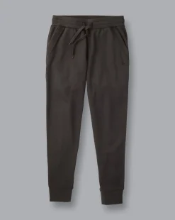Shop Charles Tyrwhitt Jersey Joggers - Charcoal