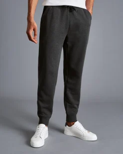 Online Charles Tyrwhitt Jersey Joggers - Dark Grey Melange