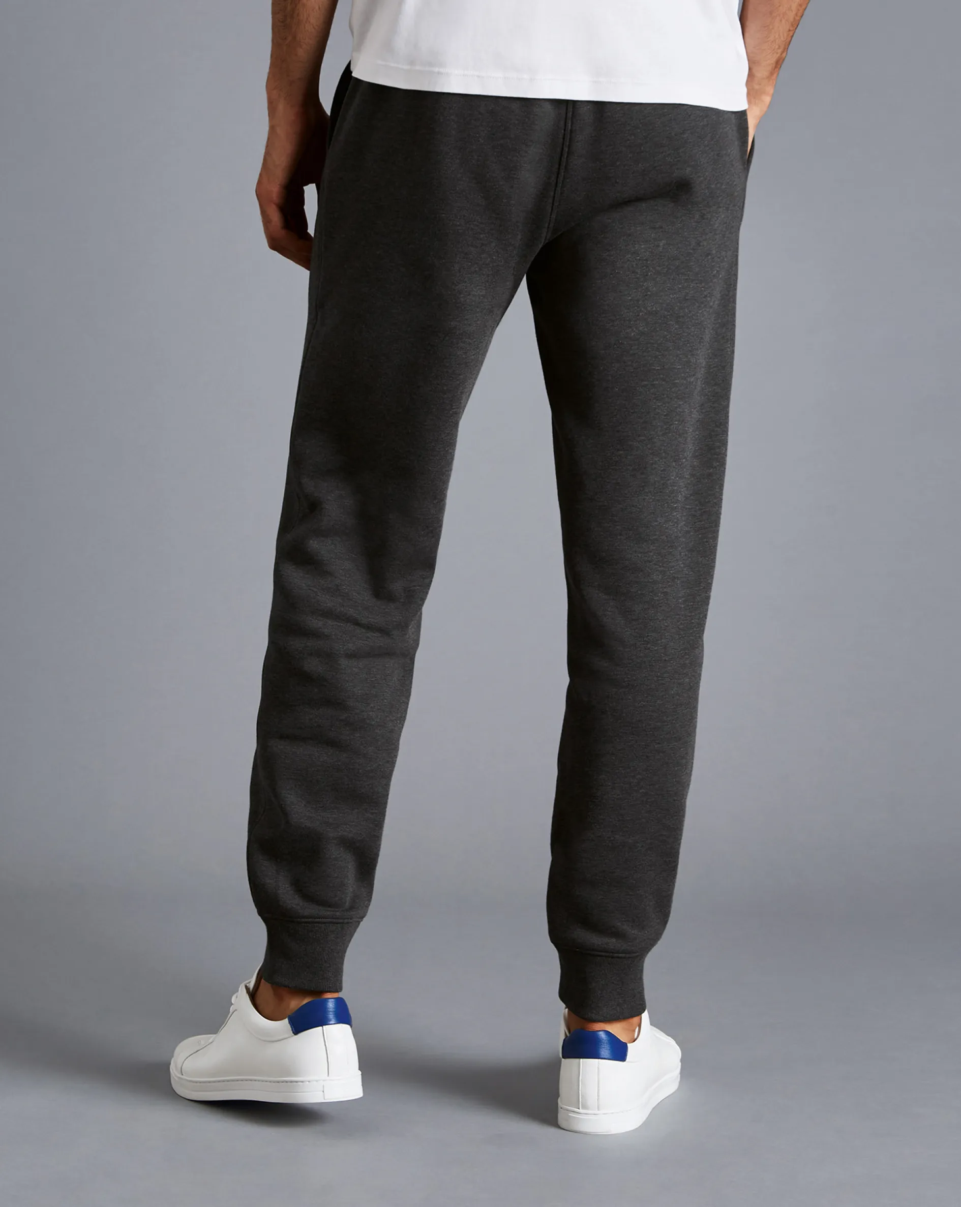 Online Charles Tyrwhitt Jersey Joggers - Dark Grey Melange