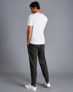 Online Charles Tyrwhitt Jersey Joggers - Dark Grey Melange