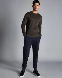 Hot Charles Tyrwhitt Jersey Joggers - Navy