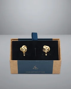 Online Charles Tyrwhitt Knot Cufflinks - Gold