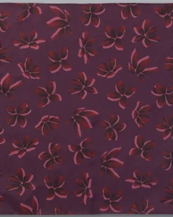 Cheap Charles Tyrwhitt Large Floral Print Silk Pocket Square - Blackberry Purple