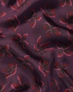 Cheap Charles Tyrwhitt Large Floral Print Silk Pocket Square - Blackberry Purple