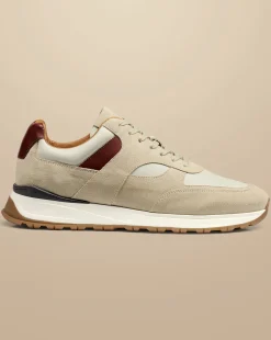 Best Charles Tyrwhitt Leather and Suede Sneakers - Cream