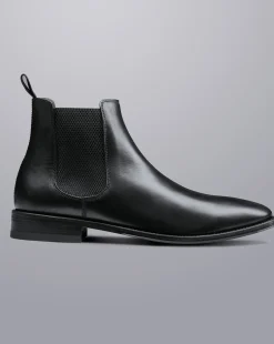 Flash Sale Charles Tyrwhitt Leather Chelsea Boots - Black