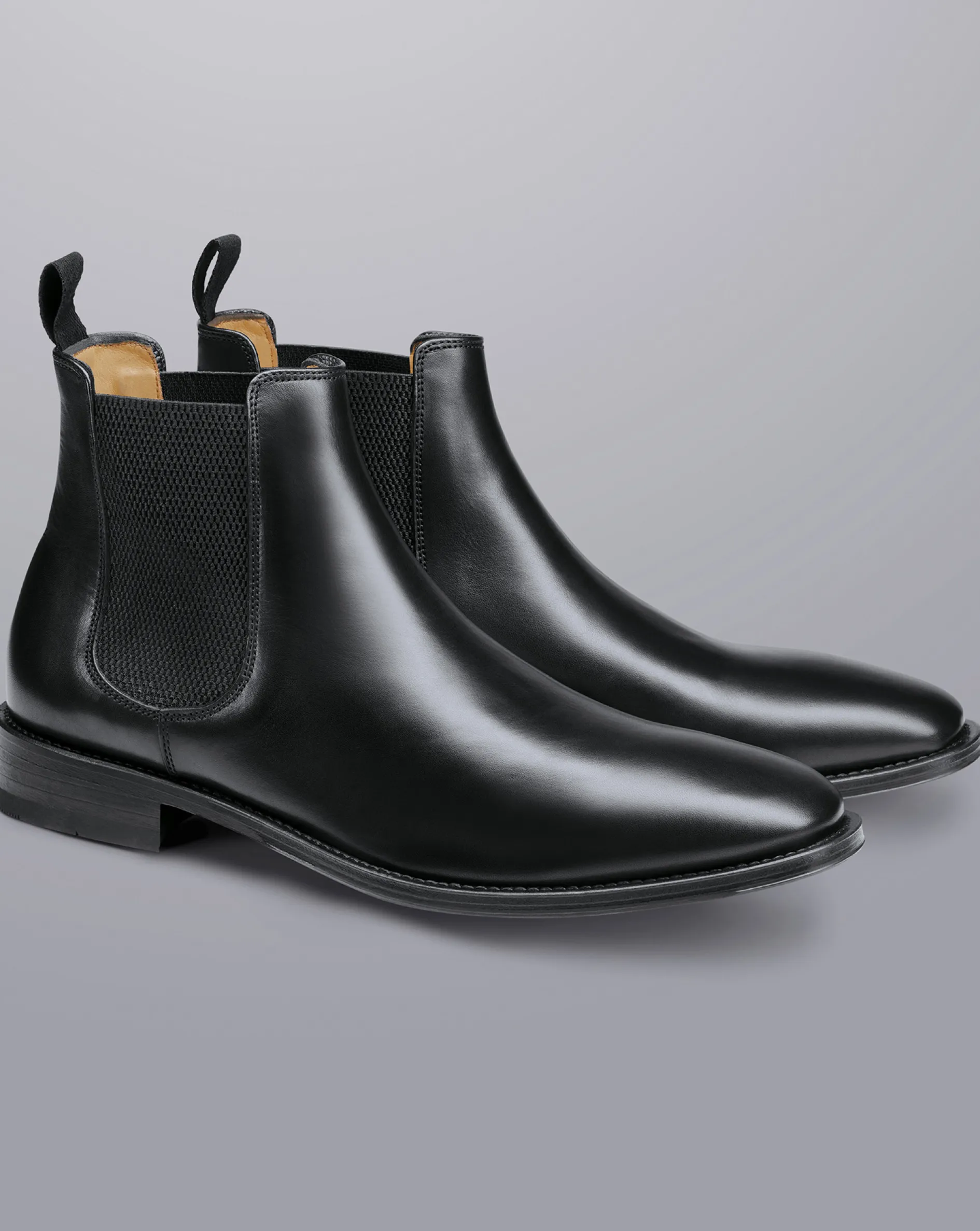 Flash Sale Charles Tyrwhitt Leather Chelsea Boots - Black