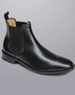 Flash Sale Charles Tyrwhitt Leather Chelsea Boots - Black