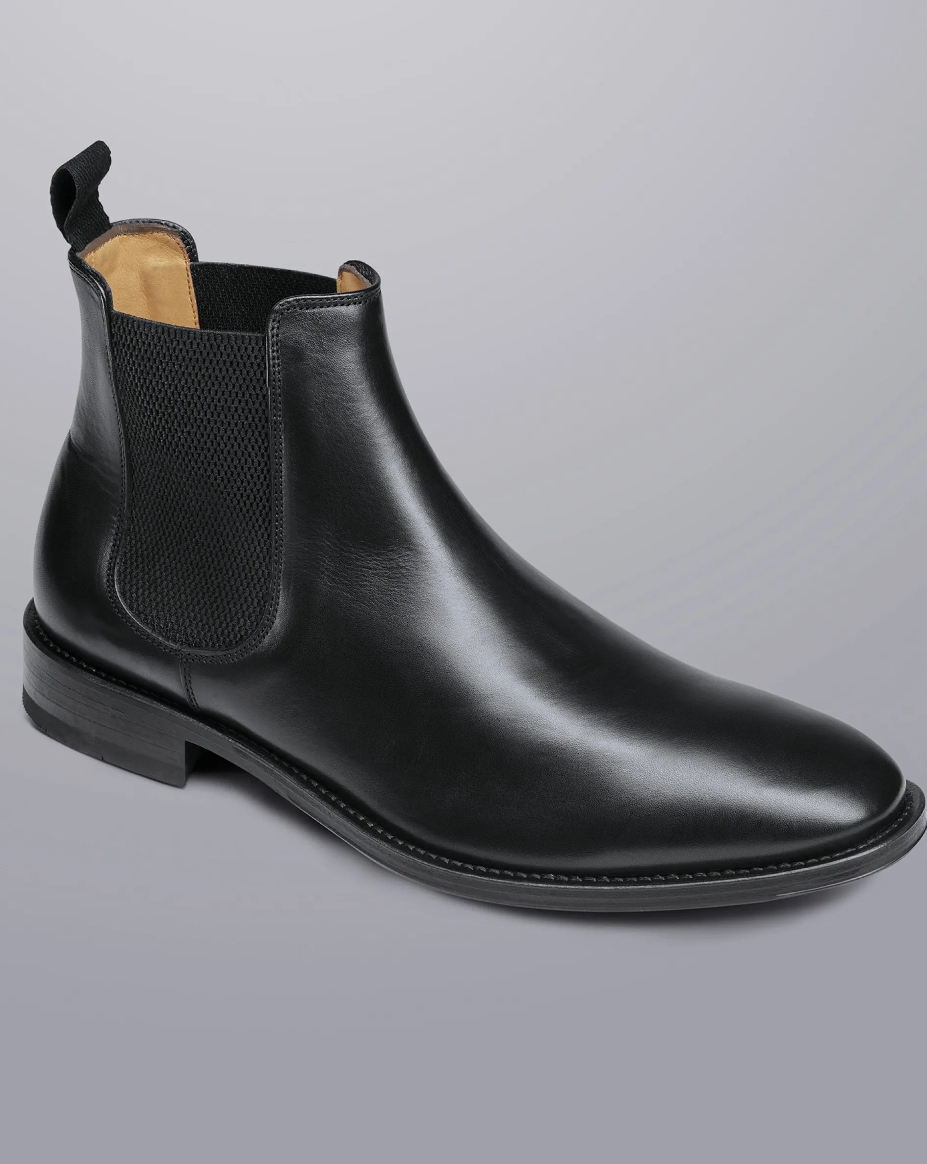 Flash Sale Charles Tyrwhitt Leather Chelsea Boots - Black