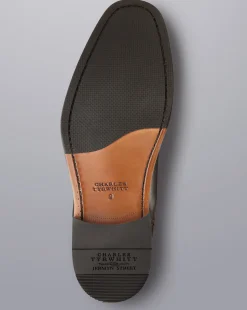 Sale Charles Tyrwhitt Leather Chelsea Boots - Dark Chocolate