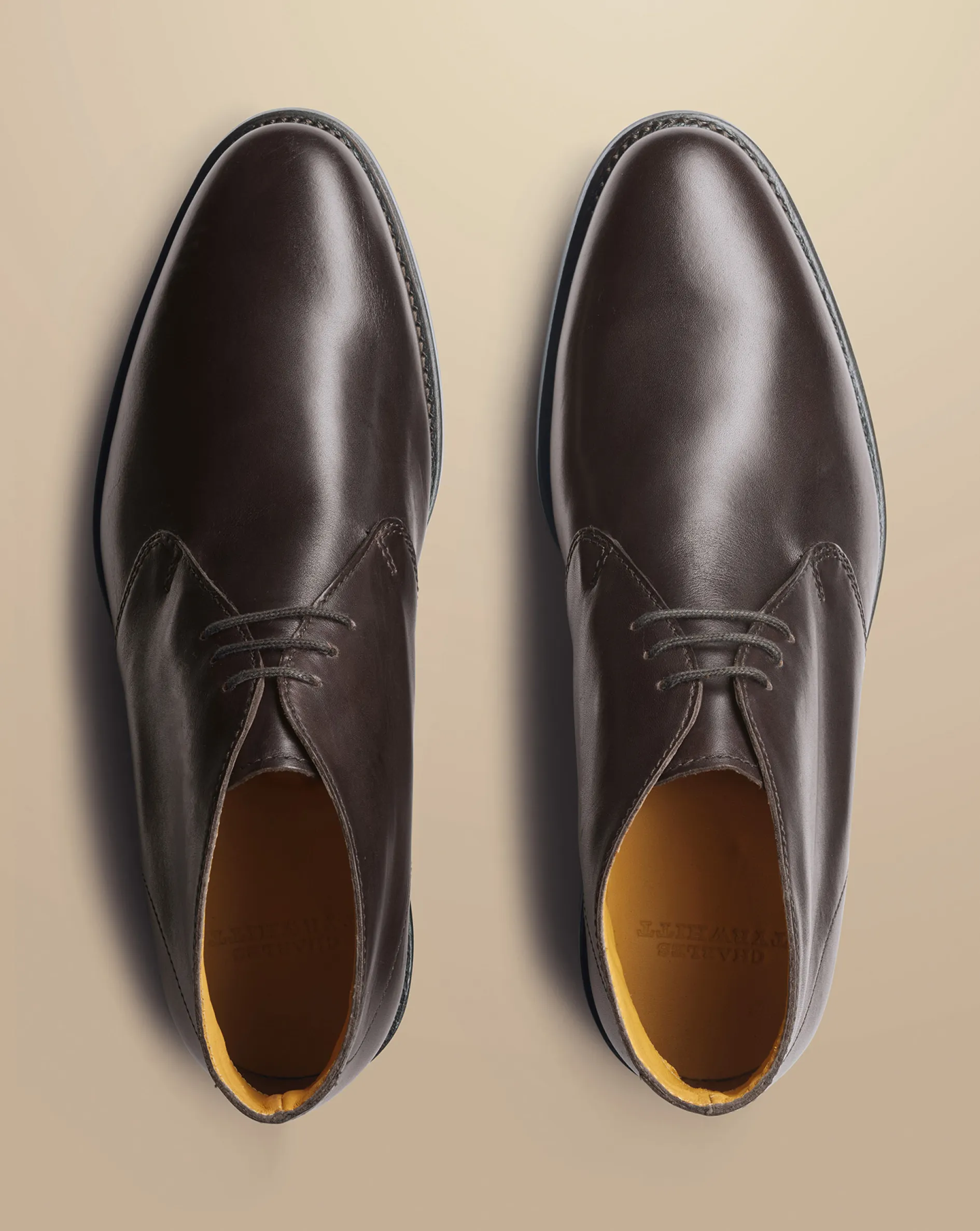 Best Sale Charles Tyrwhitt Leather Chukka Boots - Dark Chocolate