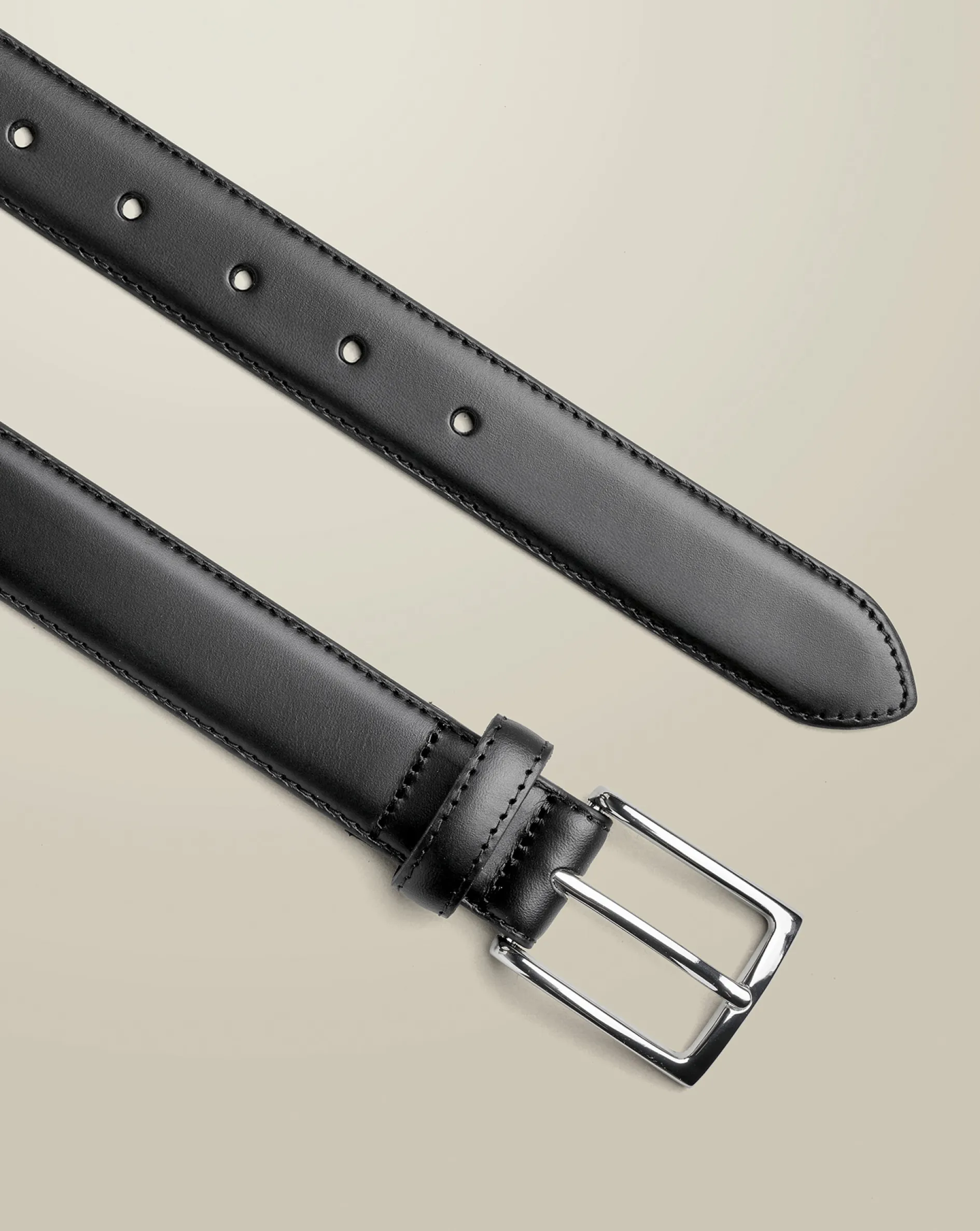 Online Charles Tyrwhitt Leather Formal Belt - Black