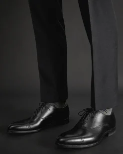 Cheap Charles Tyrwhitt Leather Oxford Shoes - Black