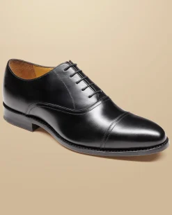 Cheap Charles Tyrwhitt Leather Oxford Shoes - Black