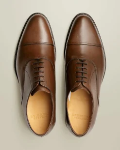 Fashion Charles Tyrwhitt Leather Oxford Shoes - Dark Tan