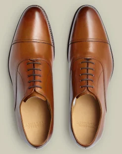 Hot Charles Tyrwhitt Leather Oxford Shoes - Tan