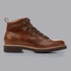 Shop Charles Tyrwhitt Leather Rubber Sole Boots - Dark Tan
