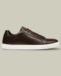 Flash Sale Charles Tyrwhitt Leather Sneakers - Dark Chocolate