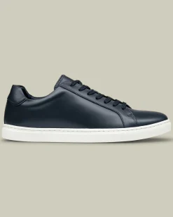 Best Sale Charles Tyrwhitt Leather Sneakers - Navy
