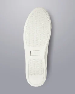 Shop Charles Tyrwhitt Leather Sneakers - White