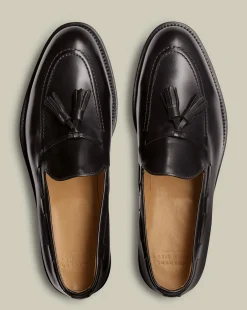 Sale Charles Tyrwhitt Leather Tassel Loafers - Black