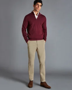 Outlet Charles Tyrwhitt Lightweight Pants - Oatmeal