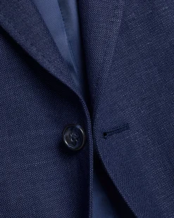 Best Charles Tyrwhitt Linen Cotton Jacket - Blue Indigo
