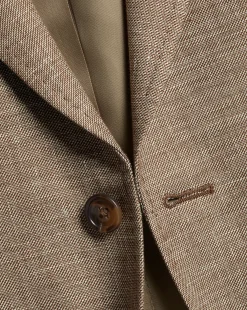 Online Charles Tyrwhitt Linen Cotton Jacket - Taupe