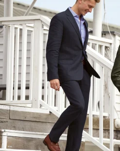 Cheap Charles Tyrwhitt Linen Jacket - Dark Navy