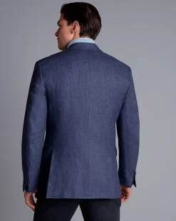 Best Sale Charles Tyrwhitt Linen Jacket - Ocean Blue