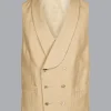 Online Charles Tyrwhitt Linen Morning Suit Vest - Buff