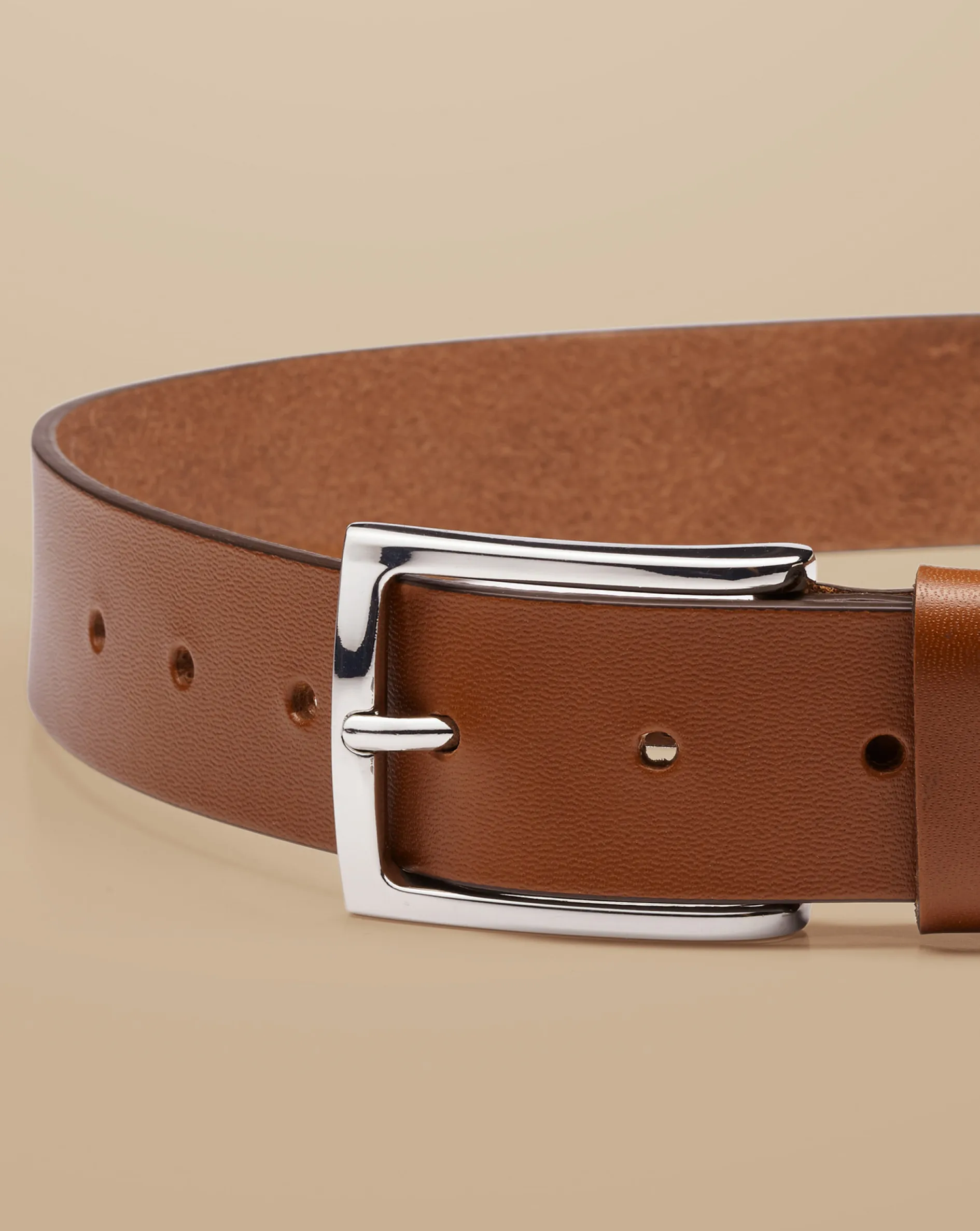 Best Sale Charles Tyrwhitt Made In England Leather Chino Belt - Tan