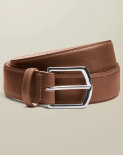 Discount Charles Tyrwhitt Made in England Leather Formal Belt - Tan