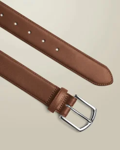 Discount Charles Tyrwhitt Made in England Leather Formal Belt - Tan