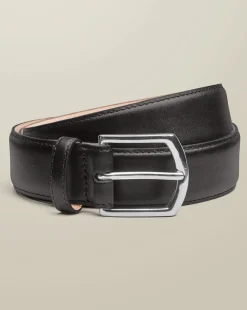 Flash Sale Charles Tyrwhitt Made in England Leather Formal Belt - Black